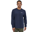 Patagonia P-6 Logo LS Responsibili-Tee Men Classic Navy