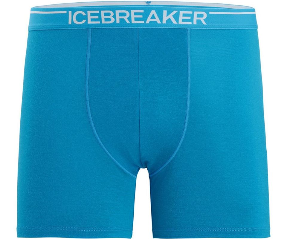 Icebreaker Anatomica Boxers Mens Geo Blue