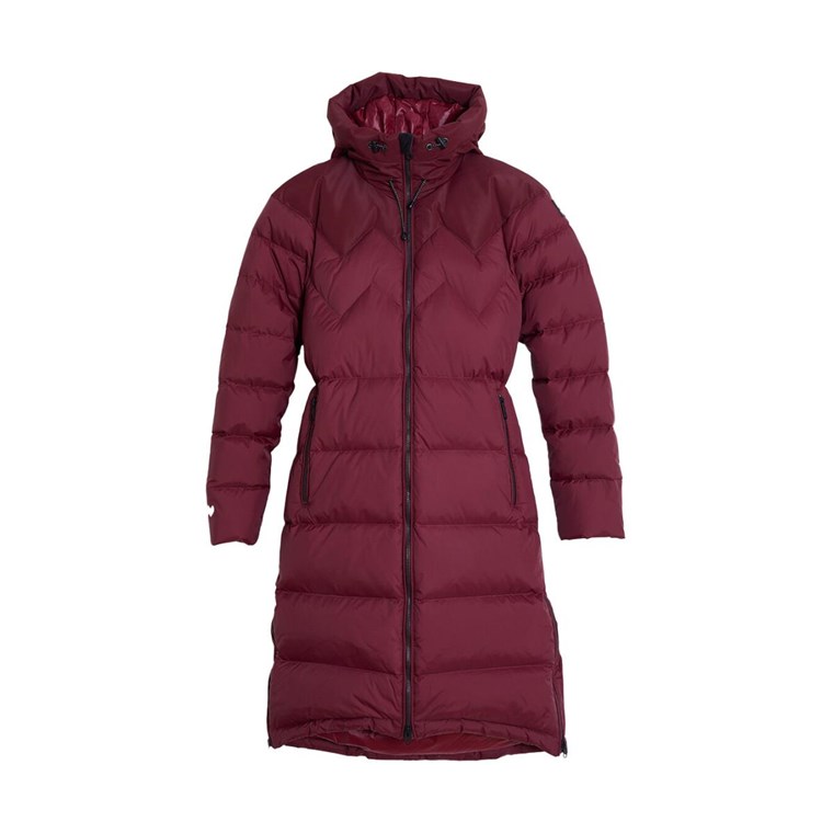 Mountain Works Cocoon Down Coat Women Deep Burgundy