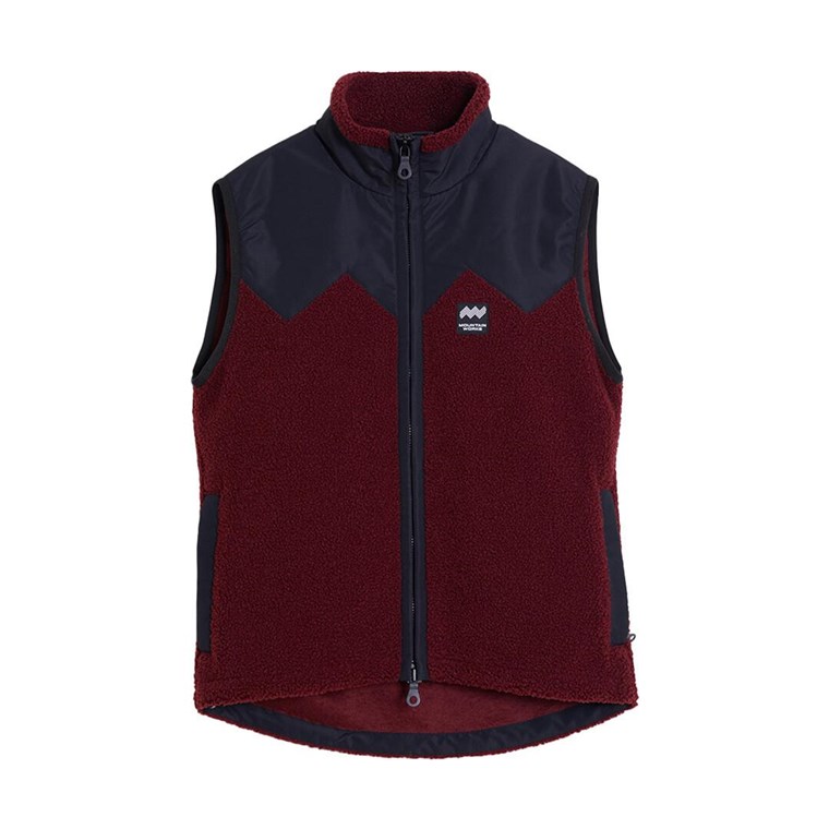 Mountain Works Pile Fleece Vest Deep Burgundy