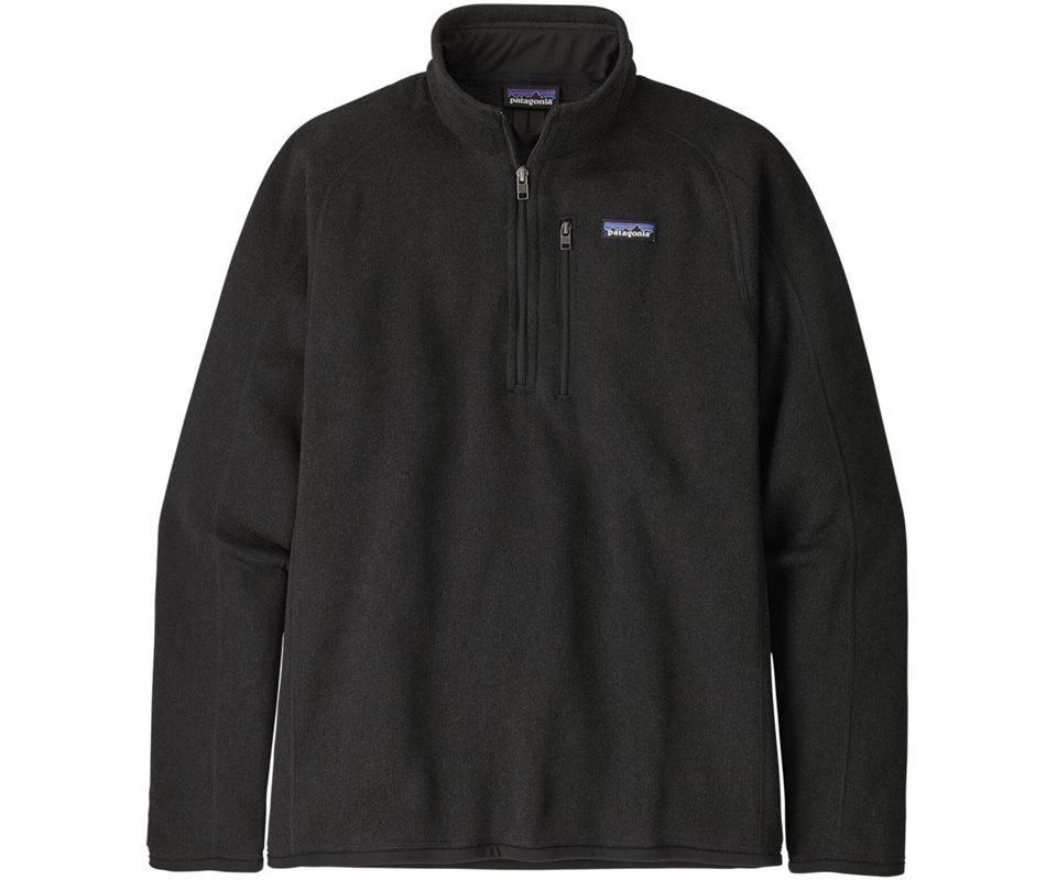 Patagonia M's Better Sweater 1/4 Zip Black Black S