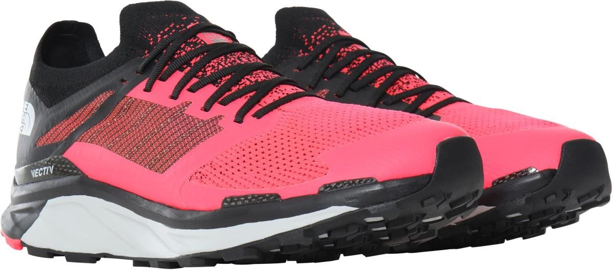 The North Face Face Flight Vectiv Shoes Men Brilliant Coral/Tnf Black