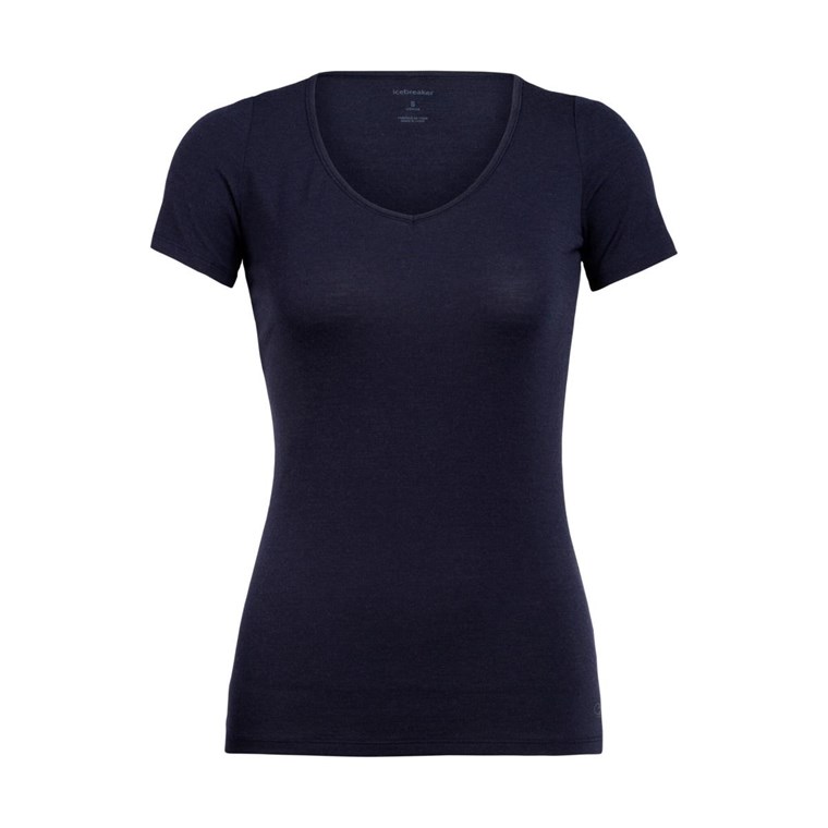 Icebreaker Siren SS Sweetheart Top Women Midnight Navy