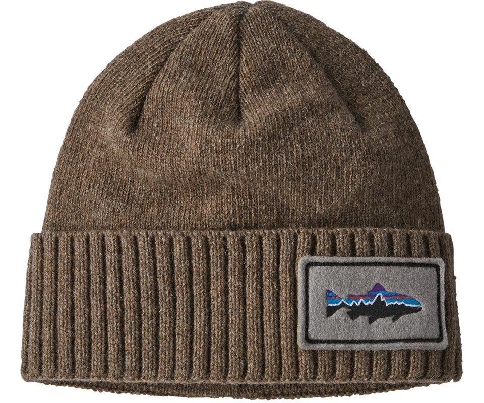 Patagonia Brodeo Beanie Fitz Roy Trout Patch/Ash Tan