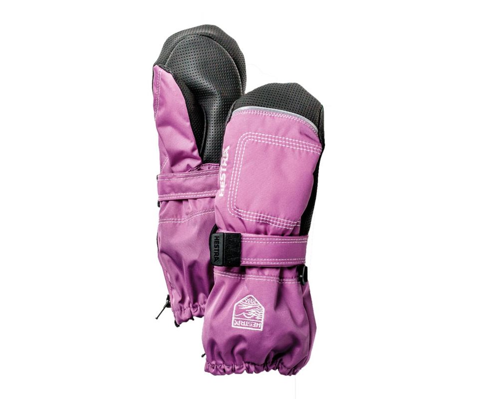 Hestra Baby Zip Long Mittens Kids Cerise