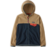 Patagonia Micro D Snap-T Jacket Kids New Navy W/Grayling Brown