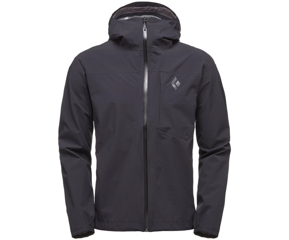 Black Diamond Fineline Stretch Rain Shell Jacket Men Black