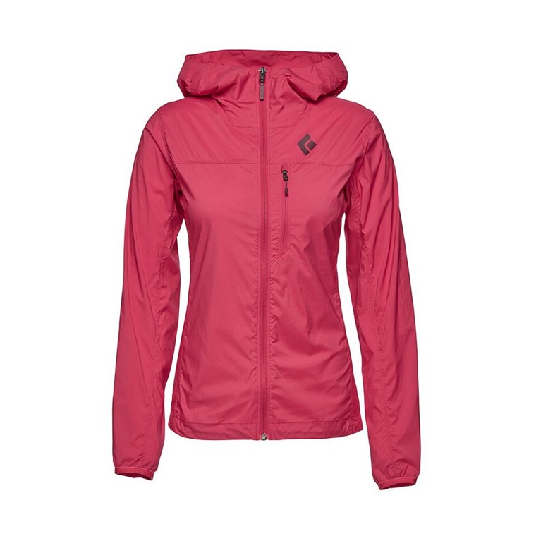 Black Diamond Alpine Start Hoodie Jacket Women Pomegranate