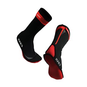 Zone3 Neoprene Swim Socks Black/Red