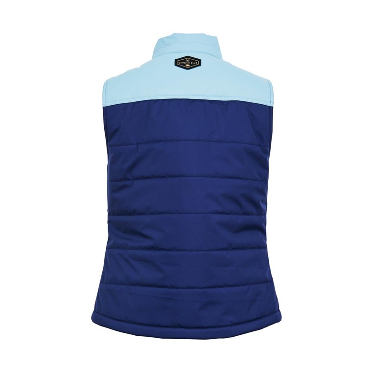 United by Blue Bison Puffer Vest Women Navy