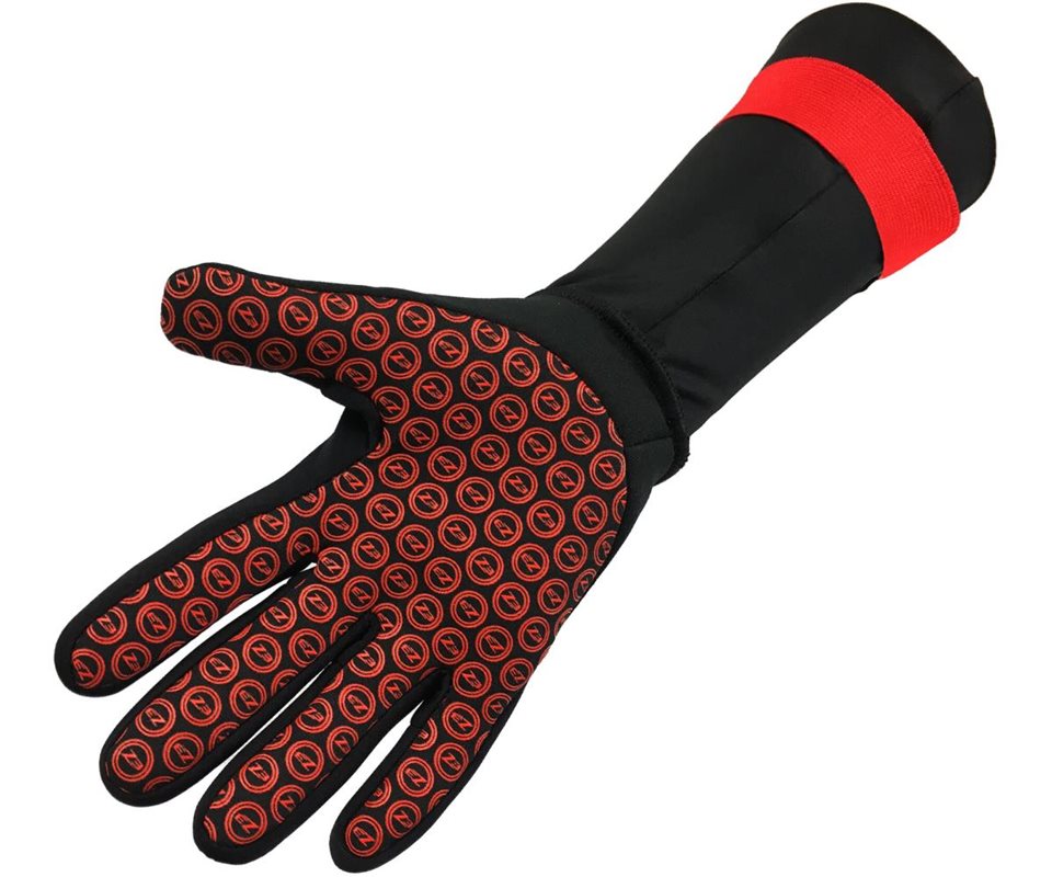 Zone3 Neoprene Swim Gloves Black/Red