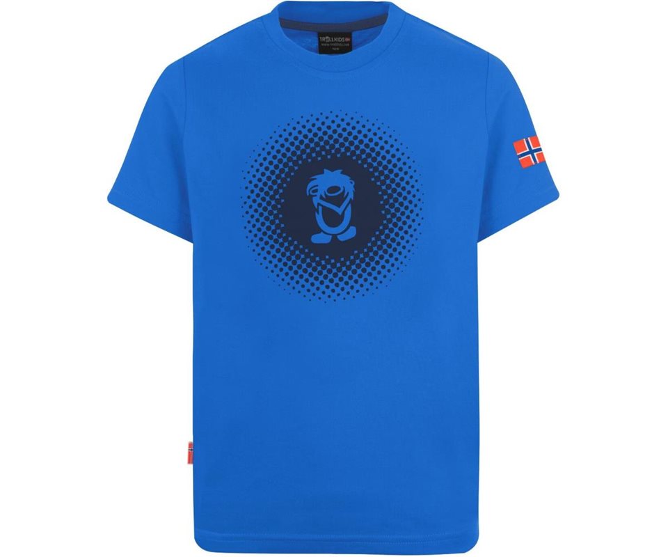 TROLLKIDS Pointillism T-ShirtKids Glow Blue/Navy