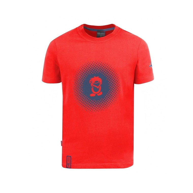 TROLLKIDS Pointillism T-Shirt Kids Red/Navy