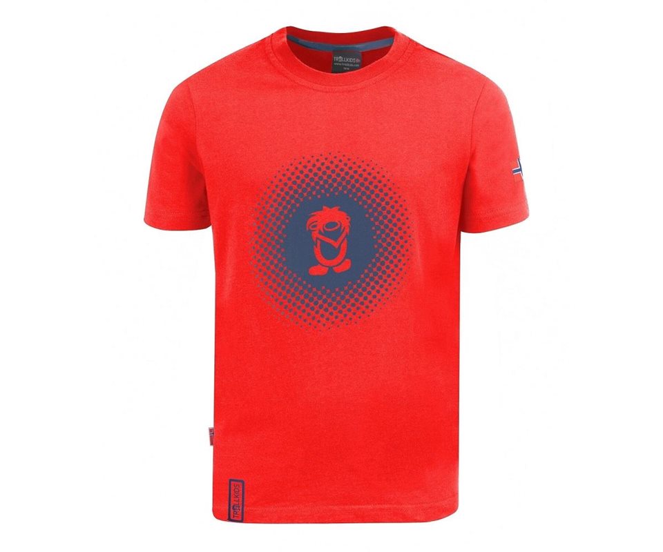 TROLLKIDS Pointillism T-ShirtKids Red/Navy