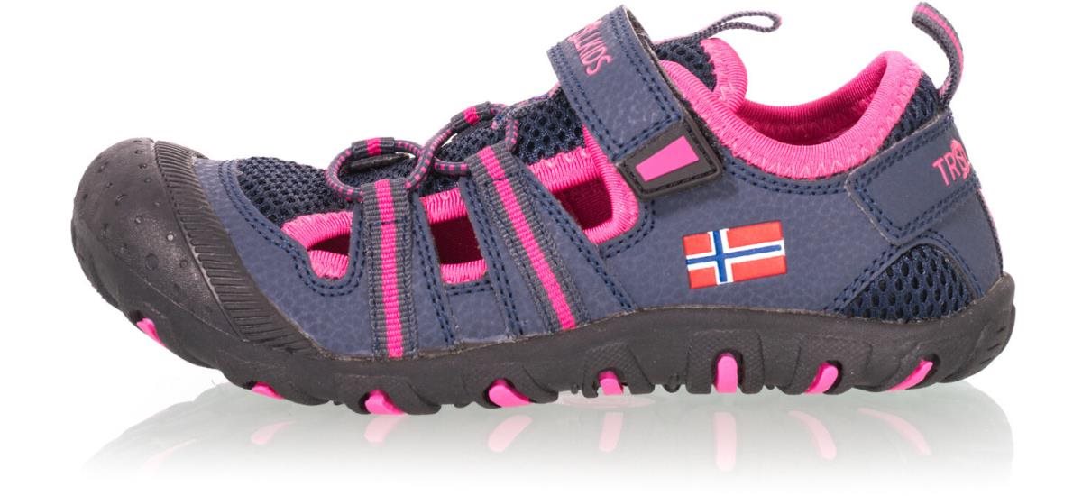 TROLLKIDS Sandefjord Sandals Kids Navy/Magenta