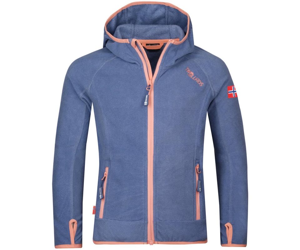 TROLLKIDS Sandefjord Jacket Girls Lotus Blue/Dahlia