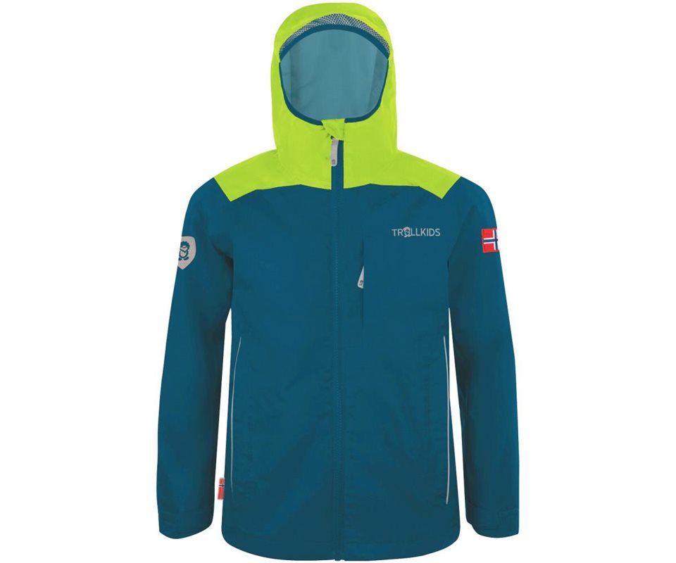 TROLLKIDS Bergen Jacket Kids Petrol/Lime