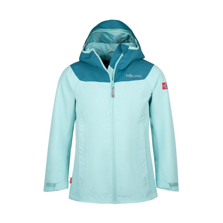 TROLLKIDS Bergen Jacket Girls Aqua/Teal