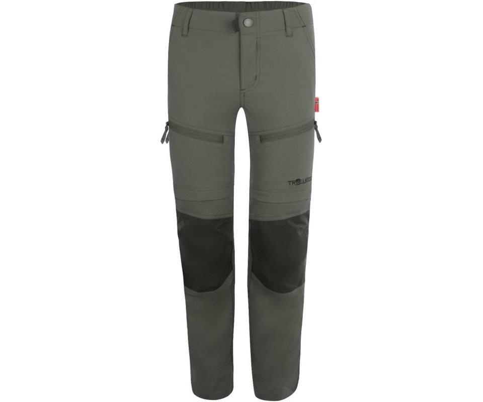 TROLLKIDS Nordfjord Zip Off Pants Kids Clay Green