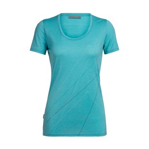 Icebreaker Tech Lite Scoop Pinnacle SS Top Women