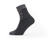 Sealskinz Waterproof Warm Weather Ankle Length Socks Black/Grey