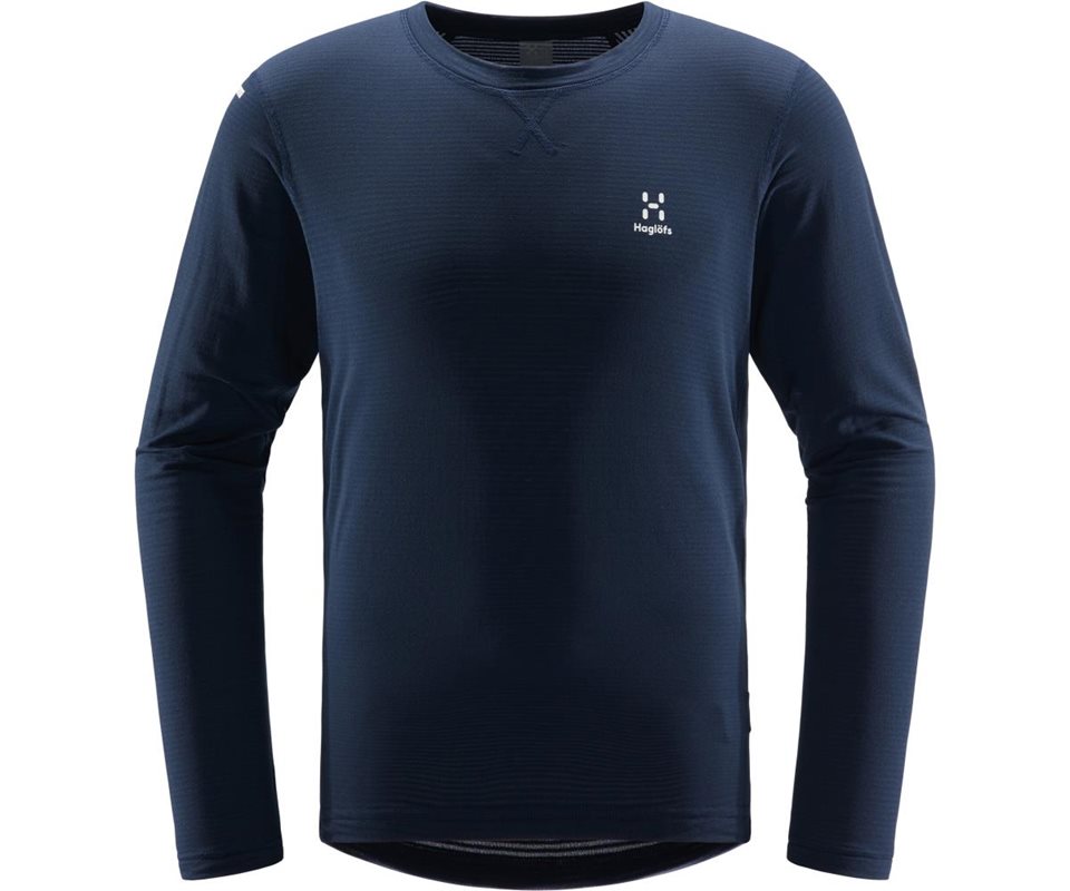 Haglöfs L.I.M Mid RoundneckTop Men Tarn Blue