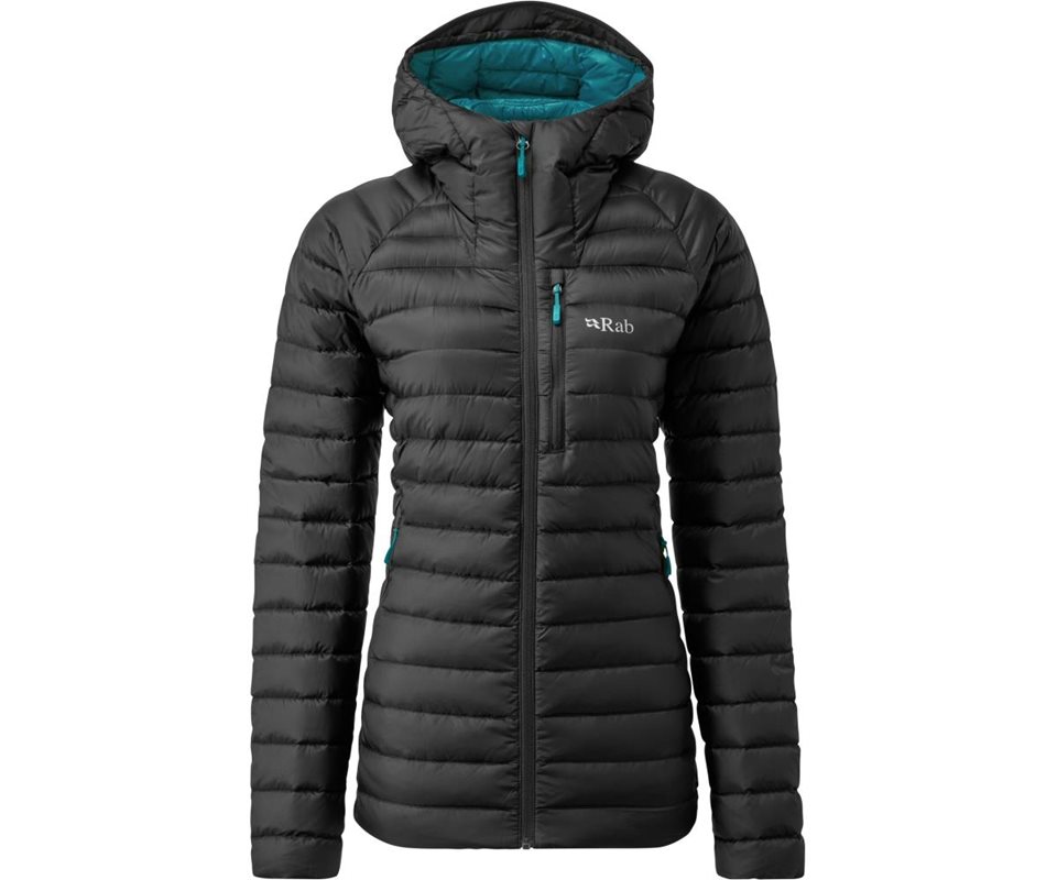 Rab Microlight Alpine Long Jacket Women Black