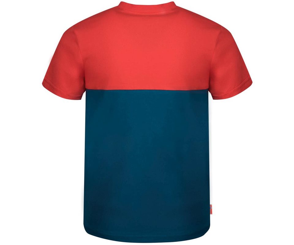 TROLLKIDS Bergen T-Shirt Kids Petrol/Spicy Red