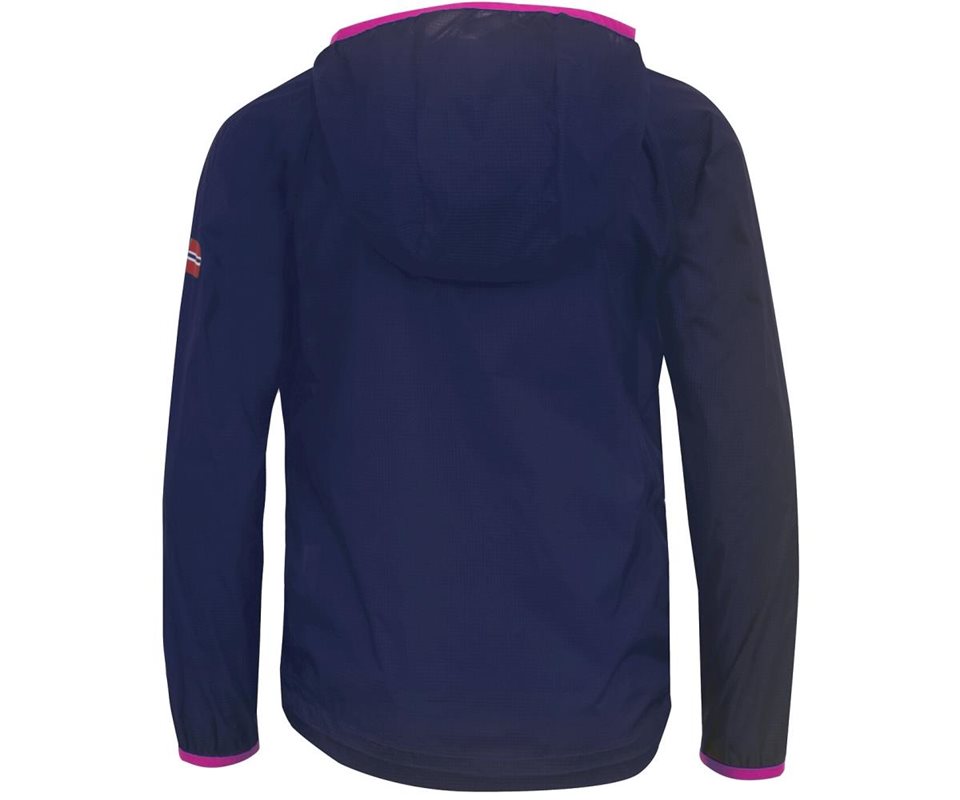 TROLLKIDS Fjell Running Jacket Kids Navy/Magenta