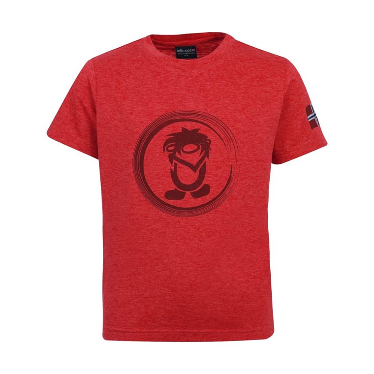 TROLLKIDS Trollfjord T-Shirt Kids Spicy Red