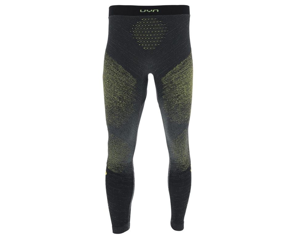 UYN Exceleration Long Tights Men Black/Yellow Fluo