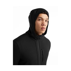 Icebreaker Quantum III LS Zip Hood Jacket Men Black