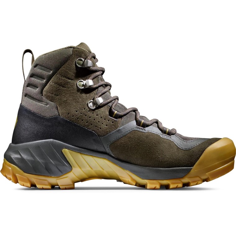 Mammut Sapuen High GTX Shoes Women Dark Tin/Amber Green