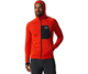 Mountain Hardwear Polartec Power Grid Full Zip Hooded Jacket Men State Orange