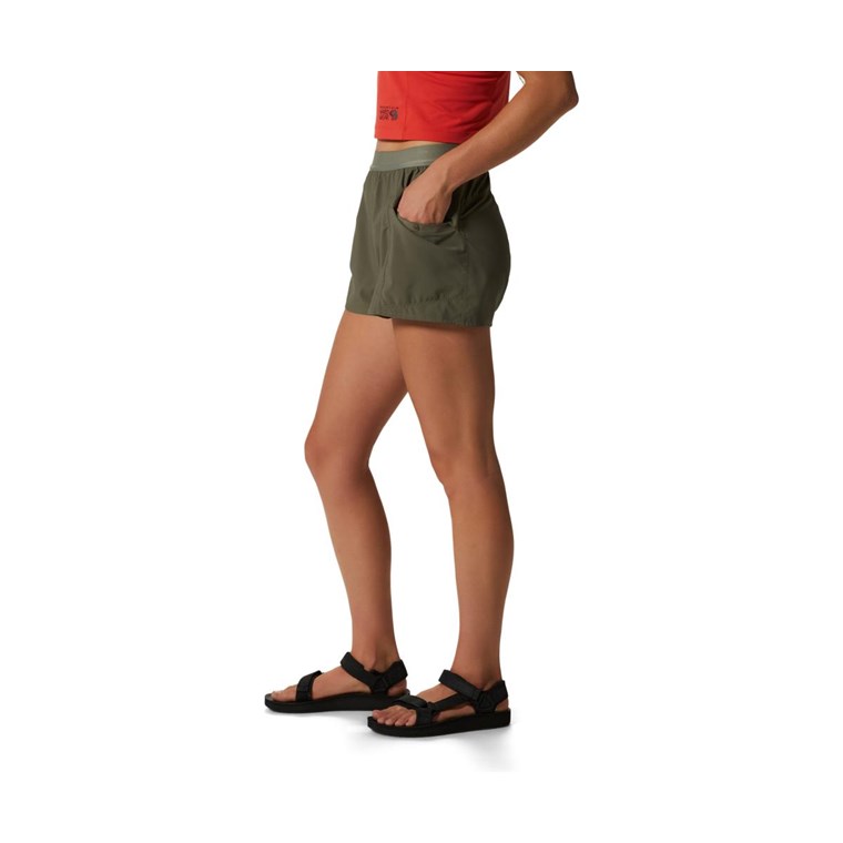 Mountain Hardwear Trail Sender ShortsWomen Stone Green