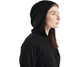 Icebreaker Helliers Terry LS Zip Hoodie Women Black