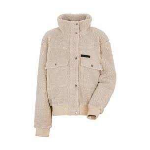 Didriksons Edla Fullzip Jacket Girls Clay Beige