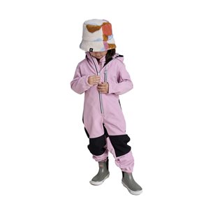 Reima Nurmes Softshell Overall Kids Grey Pink