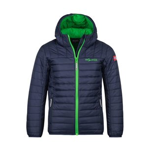 TROLLKIDS Eikefjord Jacket Kids Navy/Bright Green