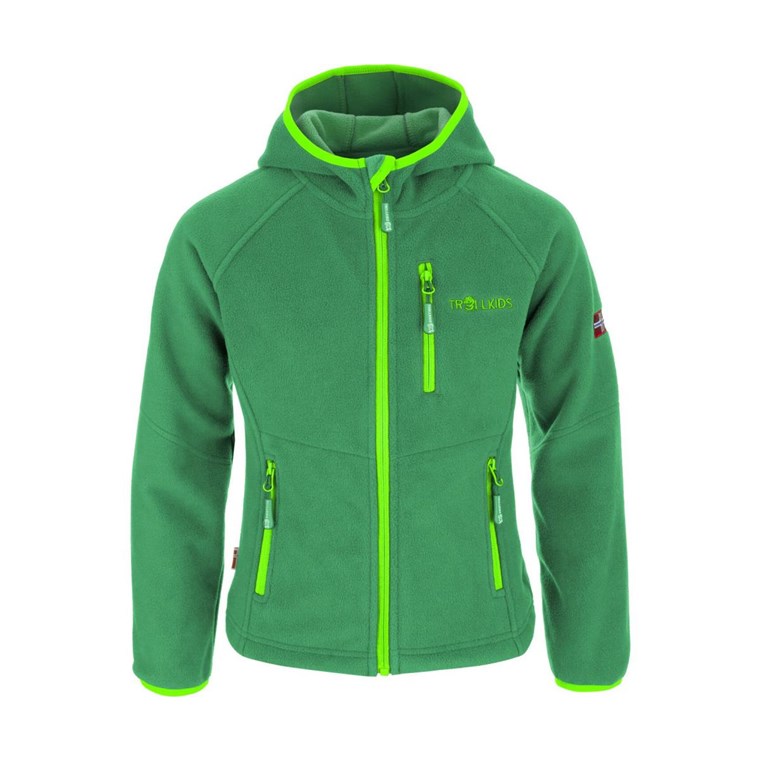 TROLLKIDS Stavanger Jacket Kids Dark Green /Light Green