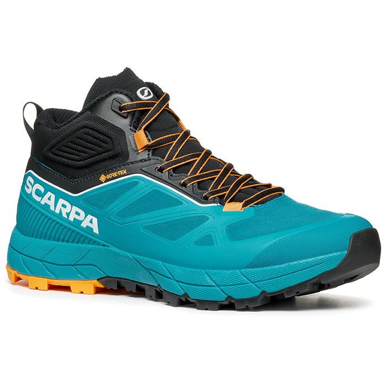 Scarpa Rapid Mid GTX Shoes Women Blue Bay/Sunny Orange