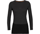 Icebreaker ZoneKnit 200 LS Crew Shirt Women Jet Heather/Black/Metro Heather/Cb