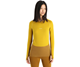 Icebreaker ZoneKnit 200 LS Crew Shirt Women Silent Gold/Clove/Snow/Cb