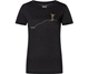 Super.natural Gipfelglück Tee Women Jet Black Melange/Gold