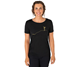 Super.natural Gipfelglück Tee Women Jet Black Melange/Gold