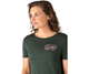 Super.natural Goggle Tee Women Deep Forest/Feather Grey/Aurora Red