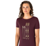 Super.natural Skiing Tee Women Wine Tasting/Gold