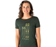 Super.natural Skiing Tee Women Deep Forest/Illuminating