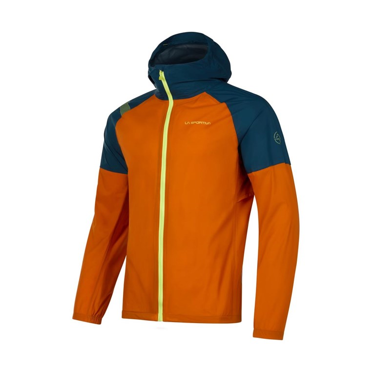 La Sportiva Pocketshell Jacket Men Hawaiian Sun/Storm Blue