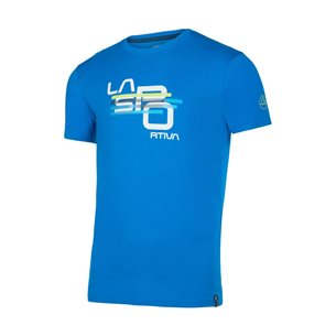 La Sportiva Stripe Cube T-Shirt Men Electric Blue